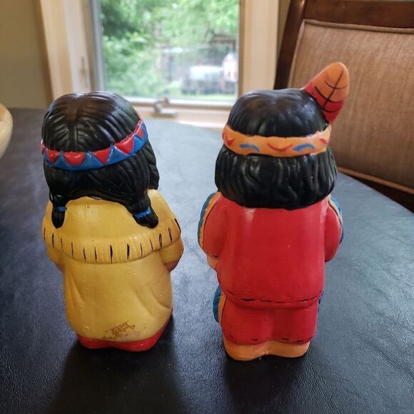 Bisque American Indian Boy & Girl Set - Picture 4 of 8